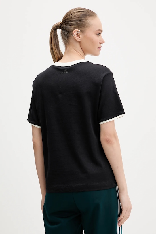 Oblečení Bavlněné tričko adidas KB8194 černá