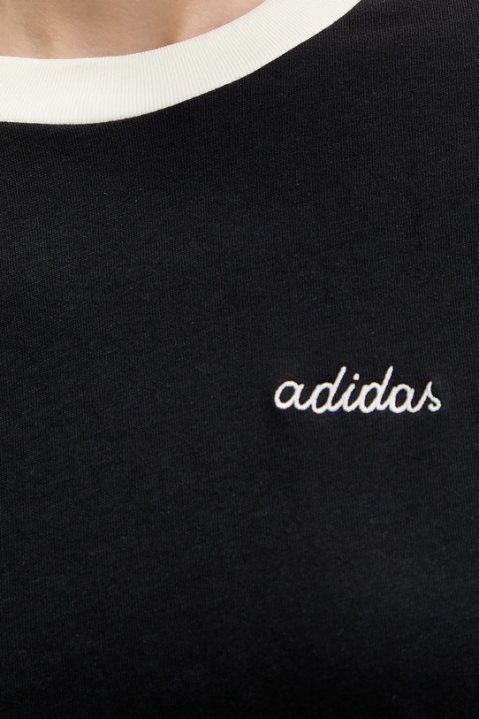 Bavlněné tričko adidas KB8194 černá