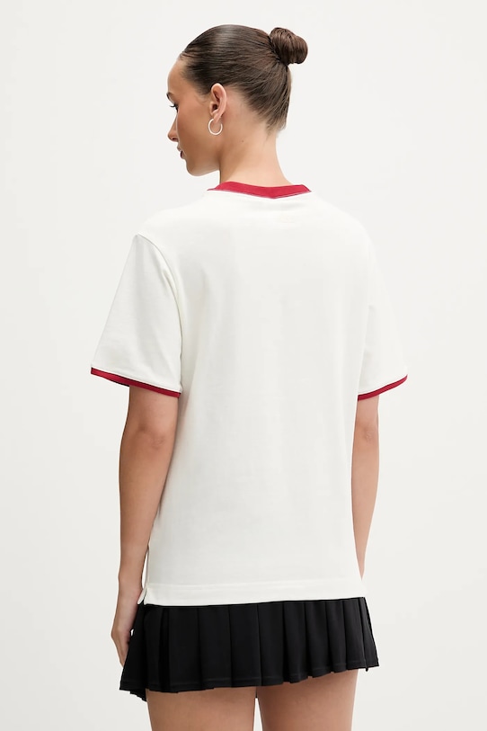 Odzież adidas t-shirt bawełniany KB8196 beżowy