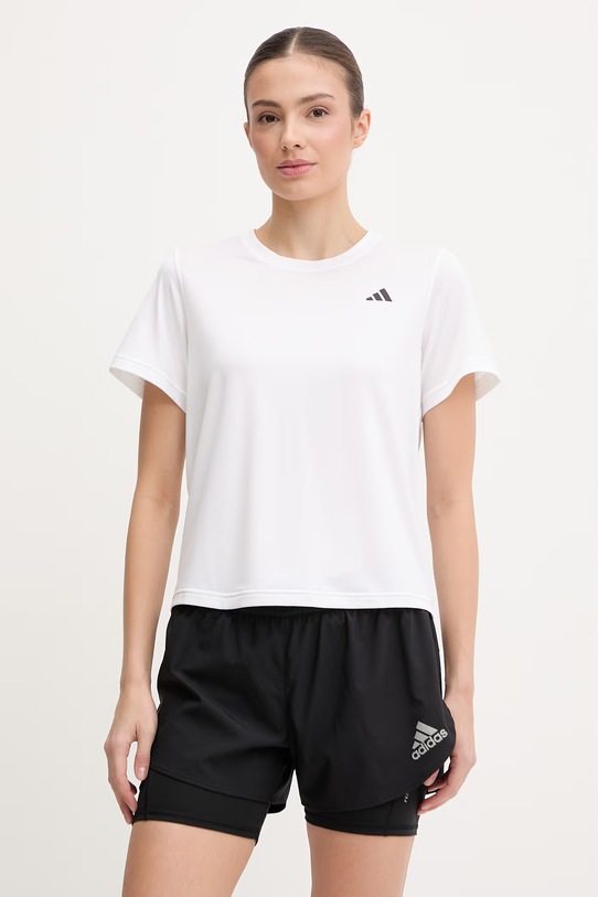 adidas Performance t-shirt treningowy z elastanem biały KB9640