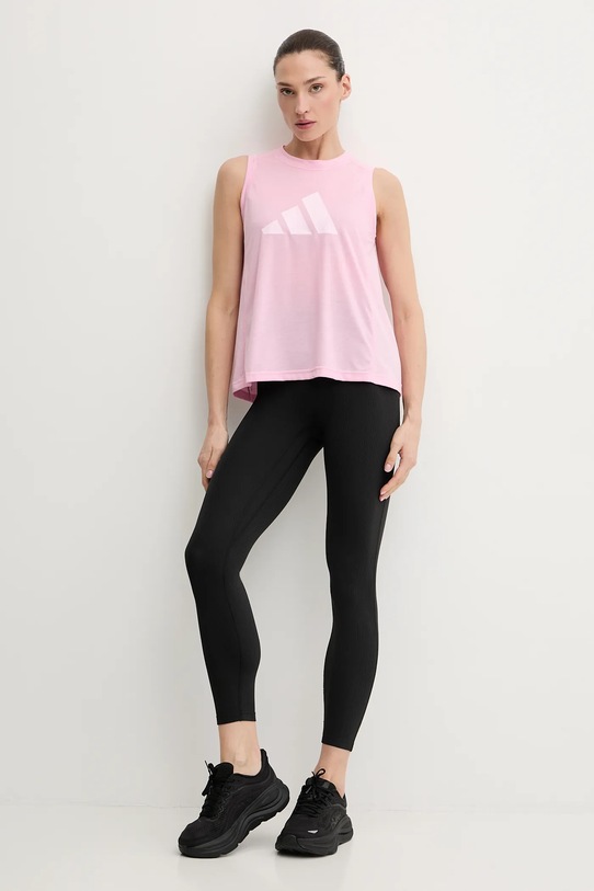 adidas Performance top treningowy KC5542 różowy SS26