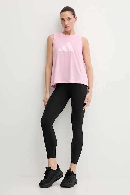 adidas Performance top treningowy KC5542 różowy SS26