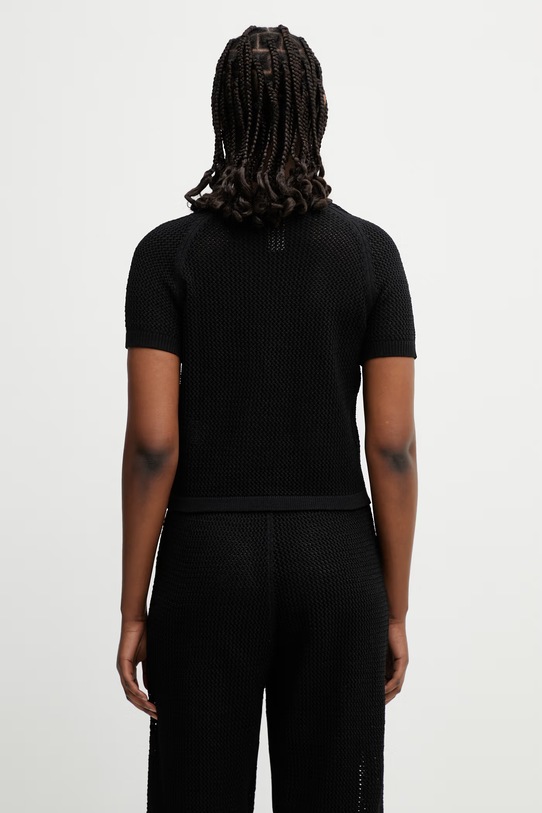 Clothing adidas Originals Crochet crop top women's KC6481 black