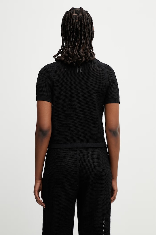 Clothing adidas Originals Crochet crop top women's KC6481 black