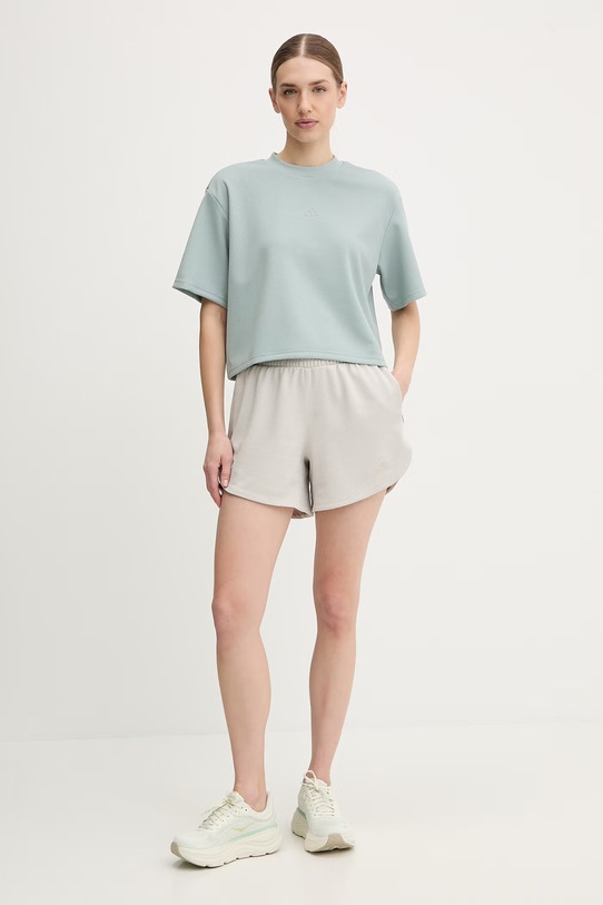 adidas Performance t-shirt treningowy KD0255 turkusowy SS26