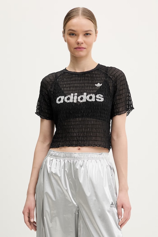 adidas Originals t-shirt okrągły czarny KD0300