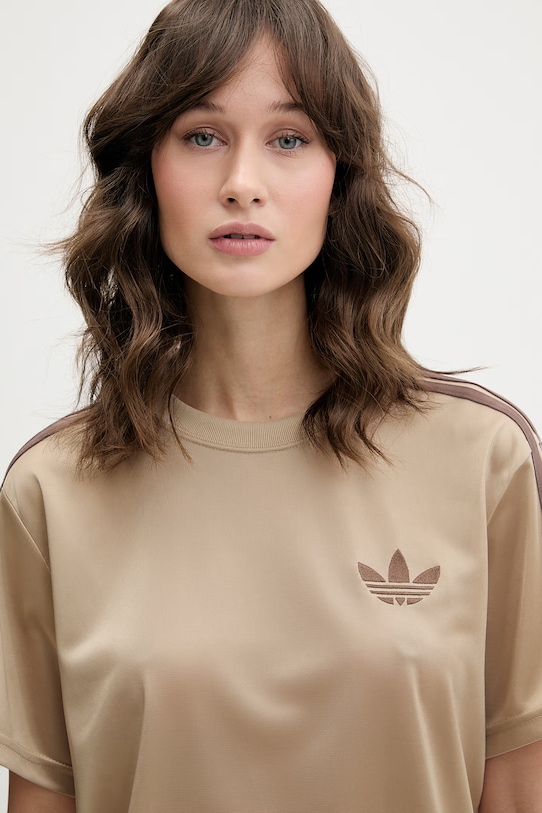 adidas Originals t-shirt damski beżowy KD1348