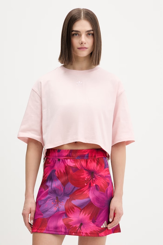 adidas Originals t-shirt bawełniany bawełna różowy KD1365