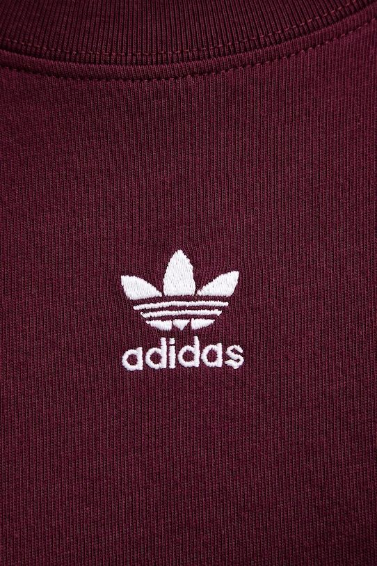 adidas Originals t-shirt damski bawełniany KD1373 bordowy