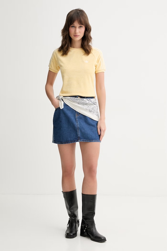 adidas Originals t-shirt damski KD1409 żółty SS26