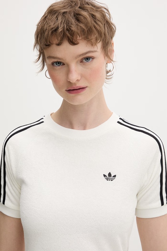 adidas Originals t-shirt damski beżowy KD1411