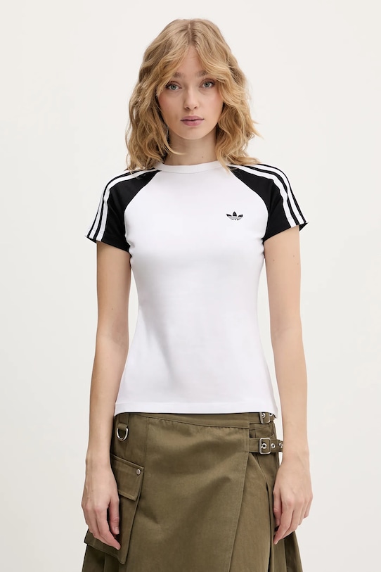 adidas Originals t-shirt aplikacja biały KD3799