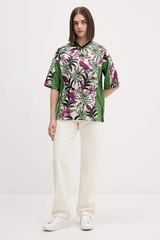 adidas t-shirt x Farm Rio KD4628 zielony SS26