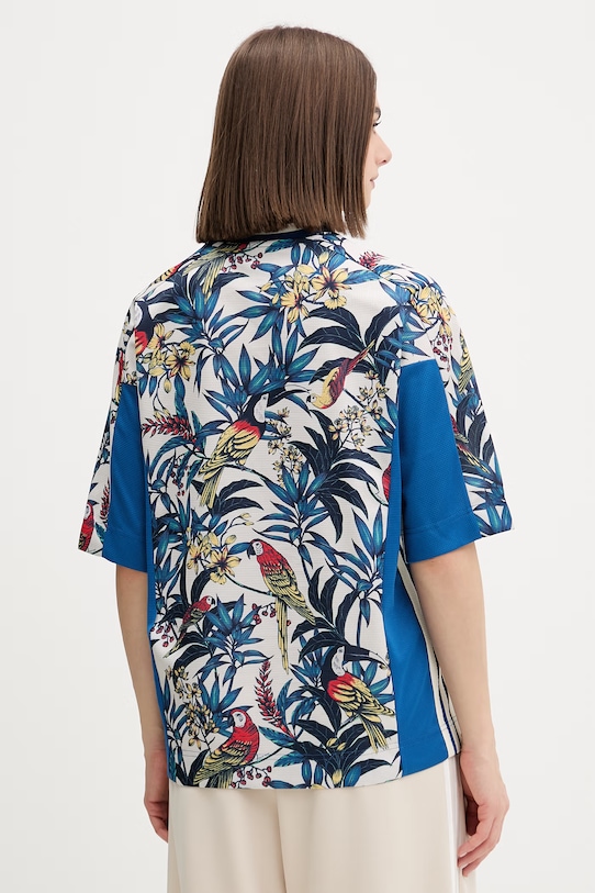 Odzież adidas t-shirt x Farm Rio KD4629 niebieski