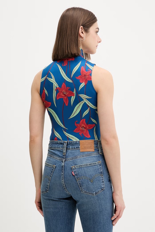 Odzież adidas body x Farm Rio KD4636 niebieski