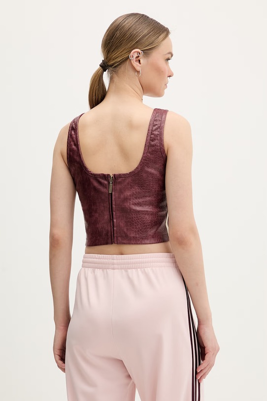 Odzież adidas Originals bluzka KD8786 bordowy