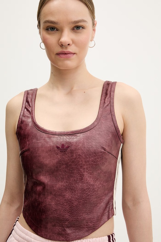 adidas Originals bluzka bordowy KD8786
