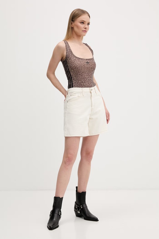 adidas Originals top KD8822 brązowy SS26