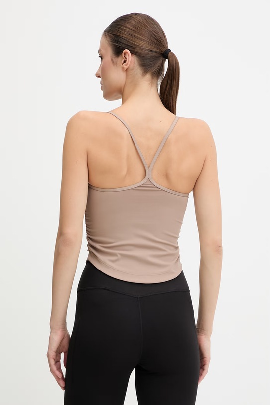 Odzież adidas by Stella McCartney top treningowy KD9859 brązowy