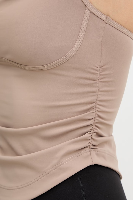 adidas by Stella McCartney top treningowy KD9859 brązowy