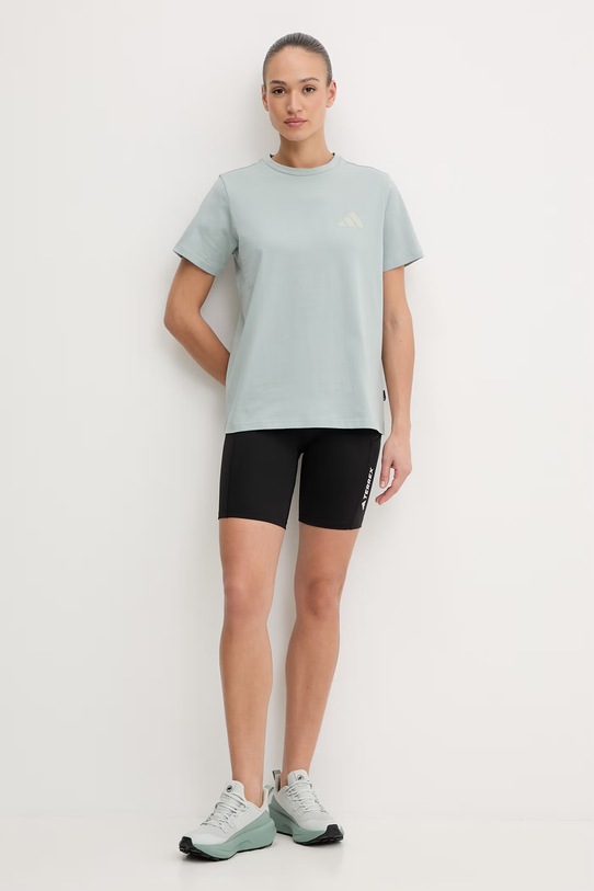 adidas TERREX t-shirt sportowy KE3705 turkusowy SS26