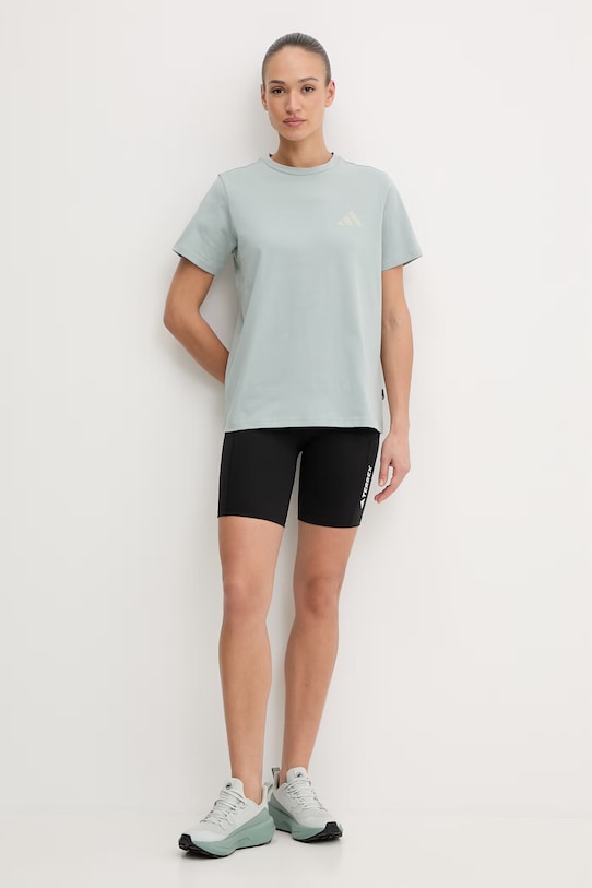 adidas TERREX t-shirt sportowy KE3705 turkusowy SS26