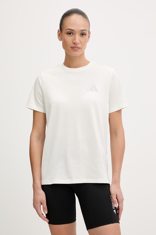 adidas TERREX t-shirt sportowy regular beżowy KE3715