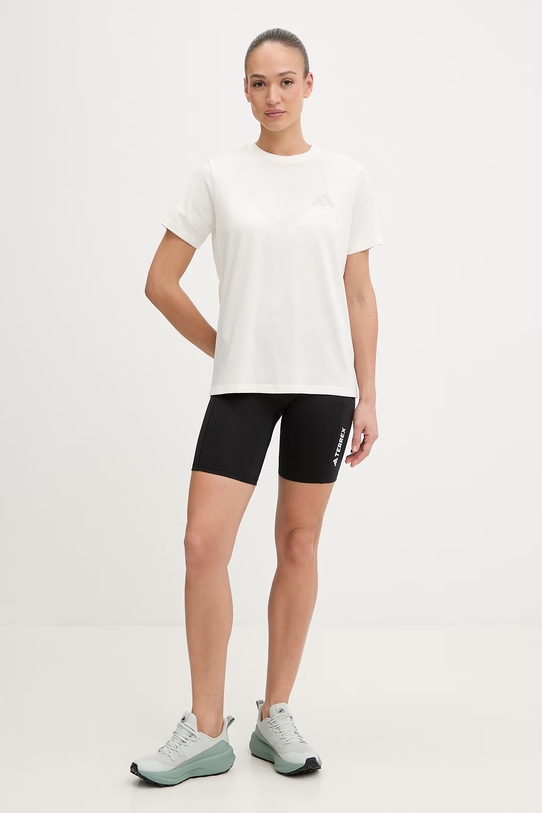 adidas TERREX t-shirt sportowy KE3715 beżowy SS26