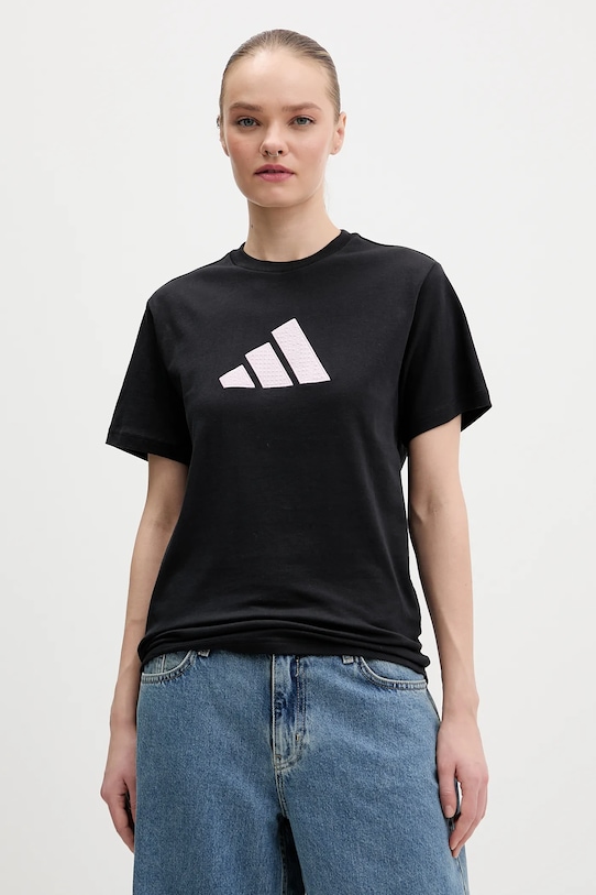 adidas t-shirt bawełniany regular czarny KQ6399