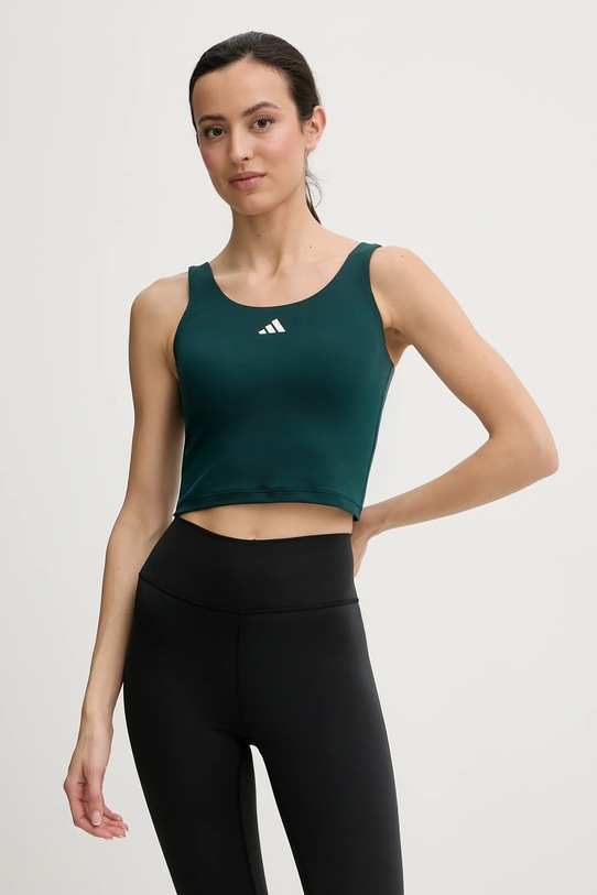 Tréninkový top adidas Performance potisk zelená KR0401