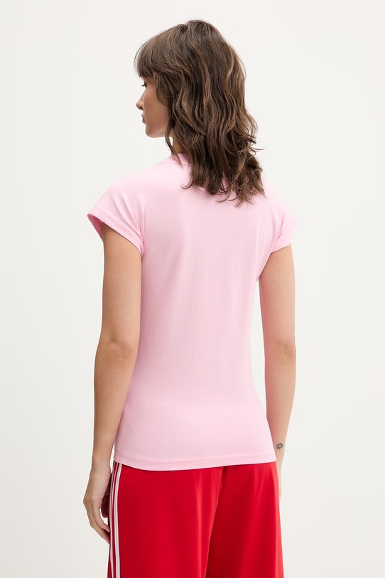 Odzież adidas t-shirt bawełniany KT0548 różowy