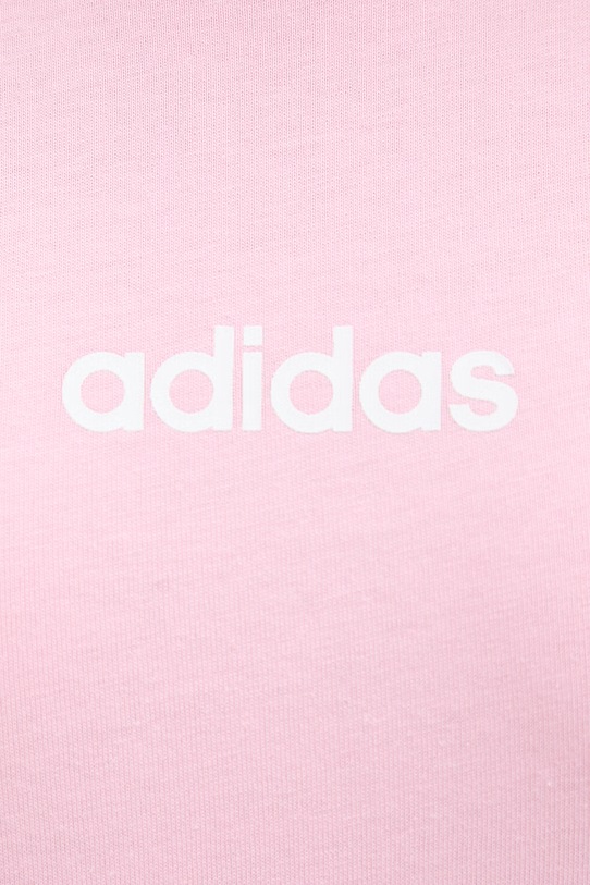 Памучна тениска adidas KT0548 розов