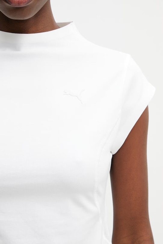 Puma t-shirt damski bawełniany z elastanem PUMATECH SENSE biały 634568