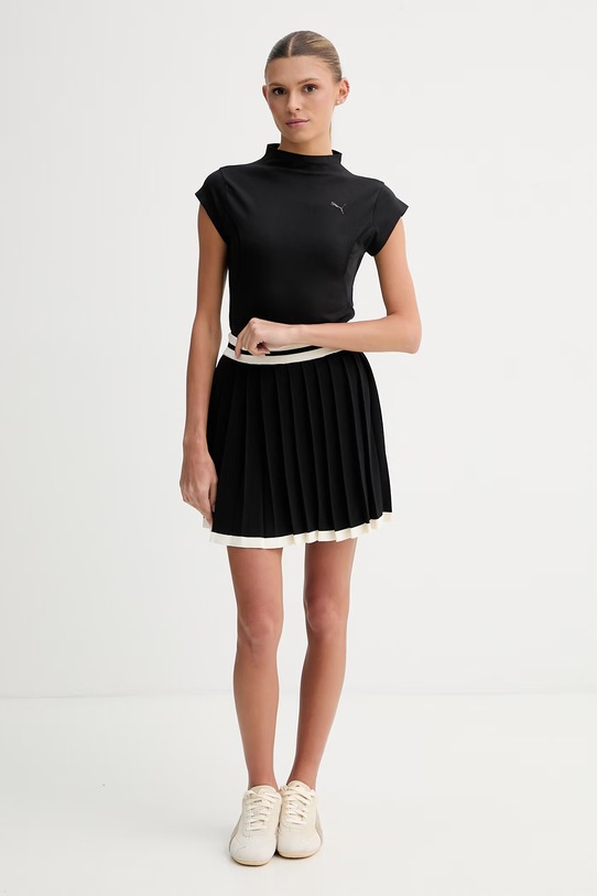 Puma t-shirt damski bawełniany z elastanem PUMATECH SENSE 634568 czarny SS26