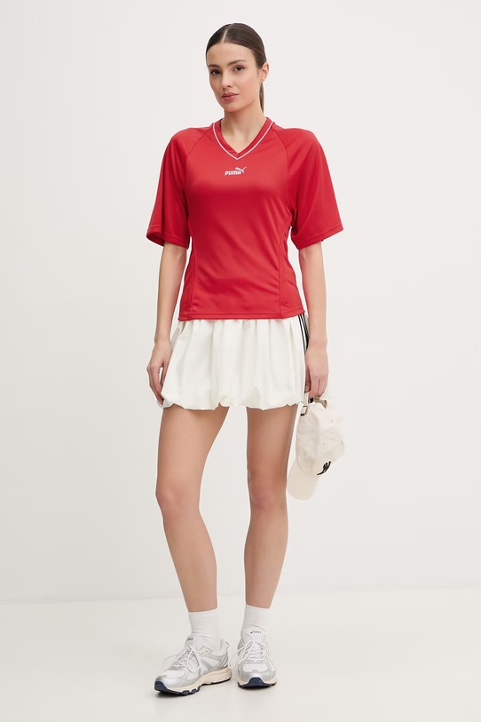 Puma t-shirt damski FUTURE PUMA ARCHIVE 634624 czerwony SS26