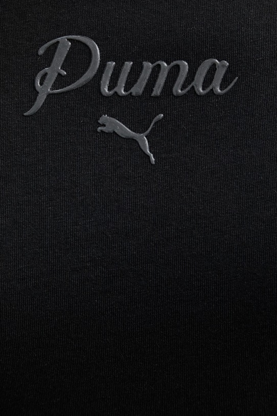 Puma t-shirt damski bawełniany Essential Script 691760 czarny