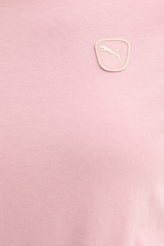 Puma t-shirt damski bawełniany Essential Elevated 691855 różowy
