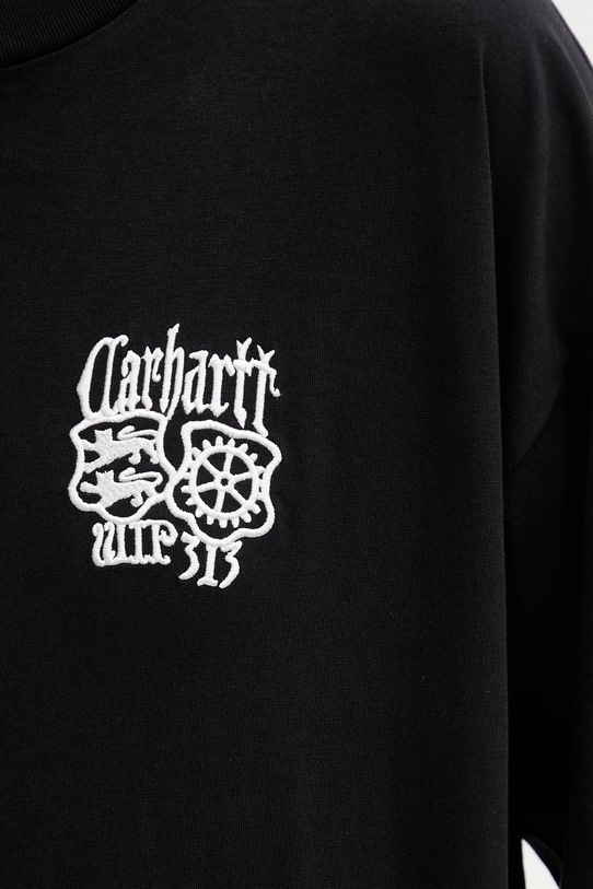 Bavlněné tričko Carhartt WIP W SS Signet T-Shirt černá I036035.K02XX