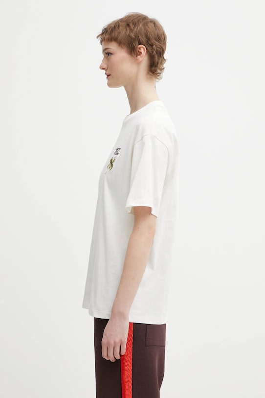 Bavlněné tričko Carhartt WIP W SS Clover T-Shirt I036036.D6XX béžová SS26