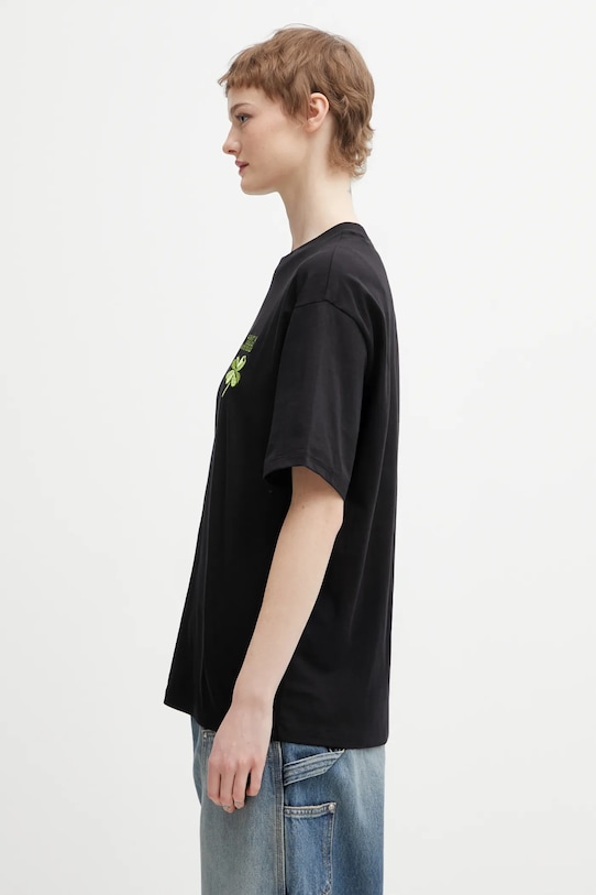 Bavlněné tričko Carhartt WIP W SS Clover T-Shirt I036036.89XX černá SS26