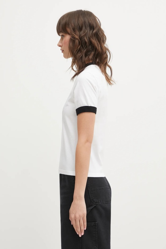 Carhartt WIP t-shirt in cotone W SS Reminiscing Ringer T-S I036034.260 bianco SS26