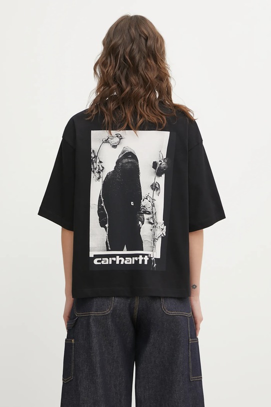 Odzież Carhartt WIP t-shirt bawełniany W SS Archive Script T-Shirt I036042.89XX czarny