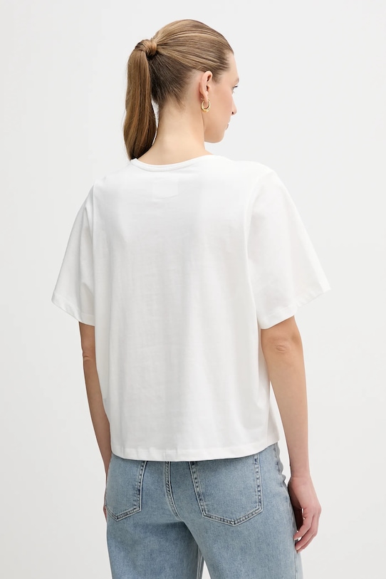 Odzież OUI t-shirt bawełniany 96046 biały