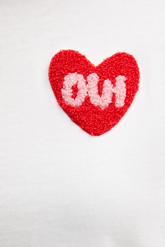 OUI t-shirt bawełniany 96046 biały