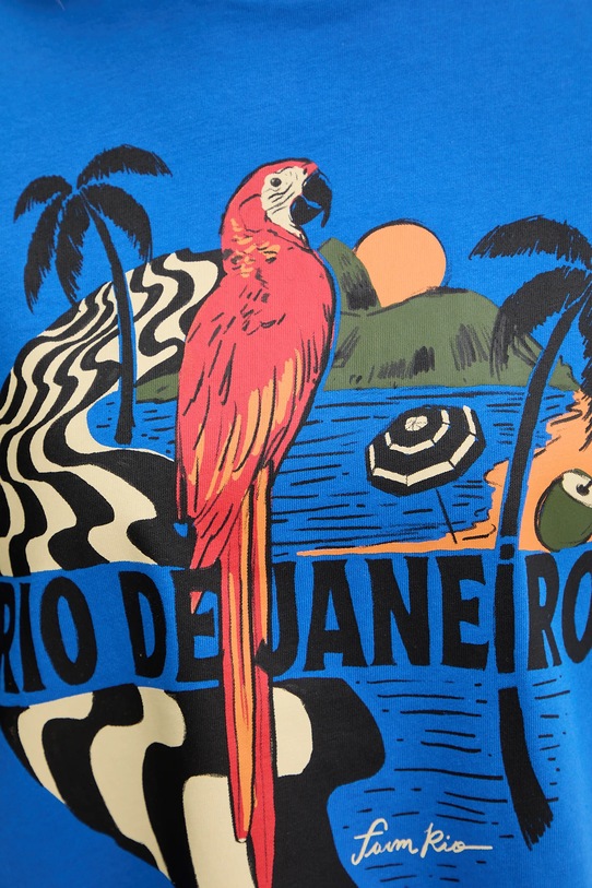 Farm Rio t-shirt 344377 niebieski