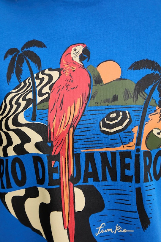 Farm Rio t-shirt 344377 niebieski