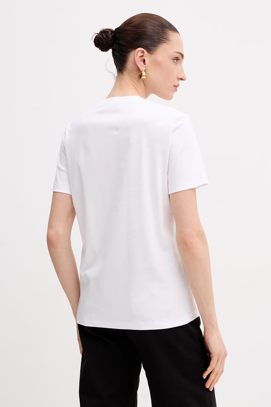 Odzież Elisabetta Franchi t-shirt damski bawełniany MA01761E2 biały