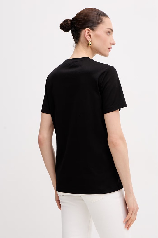 Odzież Elisabetta Franchi t-shirt damski bawełniany MA01761E2 czarny