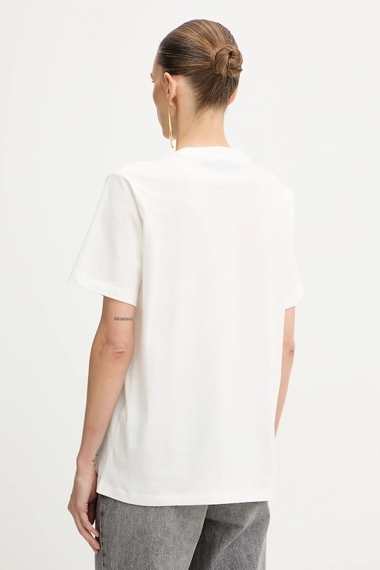 Odzież Elisabetta Franchi t-shirt bawełniany MA74D61E2 beżowy