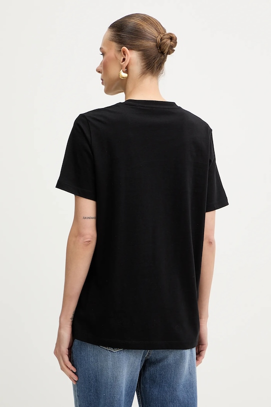 Odzież Elisabetta Franchi t-shirt bawełniany MA74D61E2 czarny